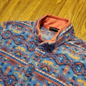 Southern Marsh‎ Aztec Sweatshirt Women XS Coral Blue Fleece